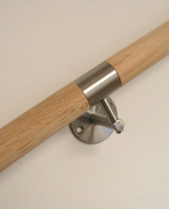 circum square wooden handrail